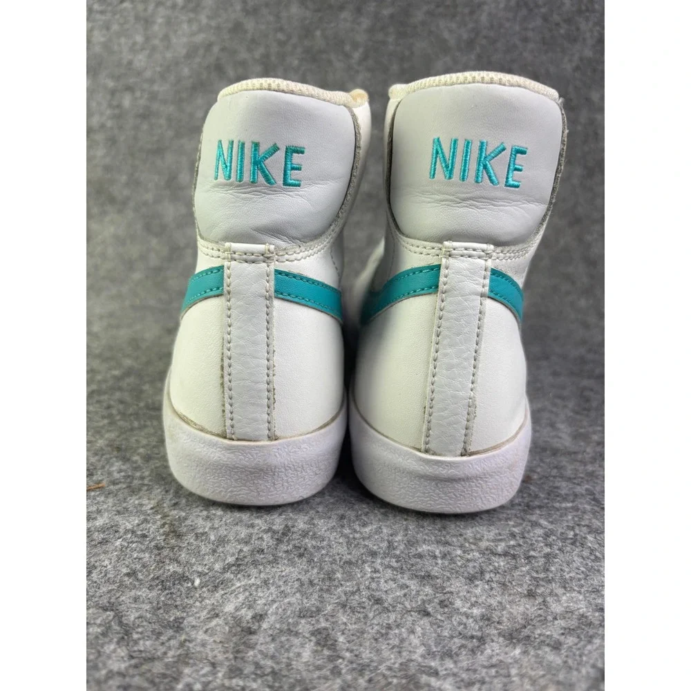 Nike Blazer Mid 77 Youth Size 7Y White Teal High Top Sneakers FV5938-100